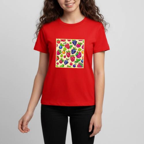 Berry Fruit Pattern Design - Kids' Premium T-Shirt