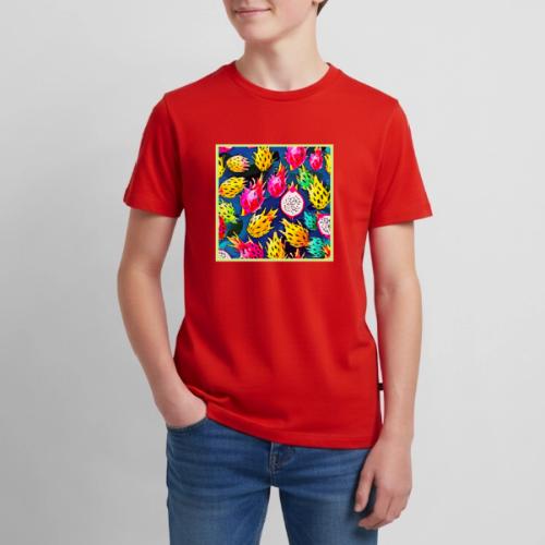 Dragon Fruit Pattern Art - Kids' Premium T-Shirt