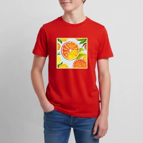 Orange Slice: Citrus Art - Kids' Premium T-Shirt