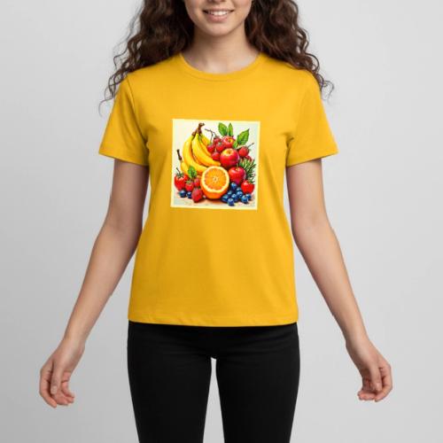 Vibrant Fresh Fruit Delight Design - Kids' Premium T-Shirt