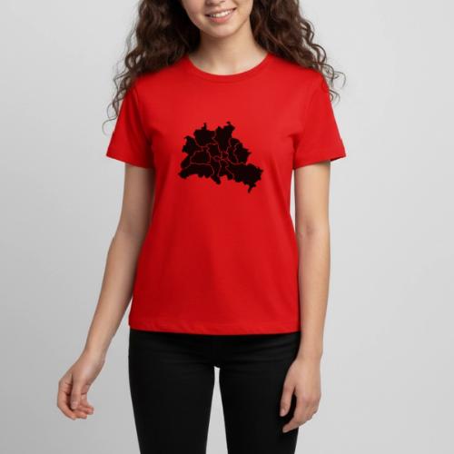 Berlin map, districts - Kids' Premium T-Shirt