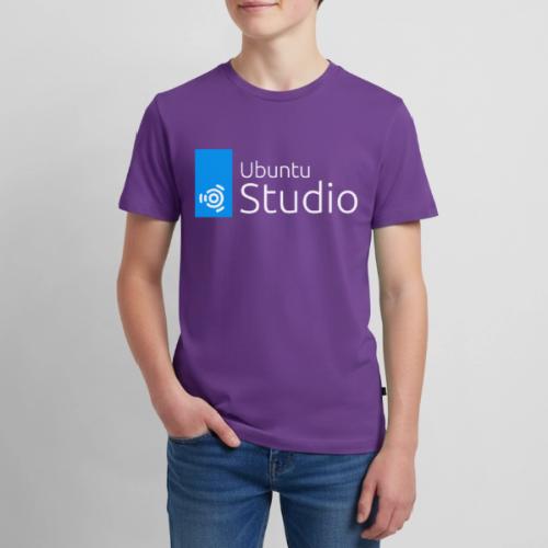Ubuntu Studio 2022 - Stacked White - Kids' Premium T-Shirt