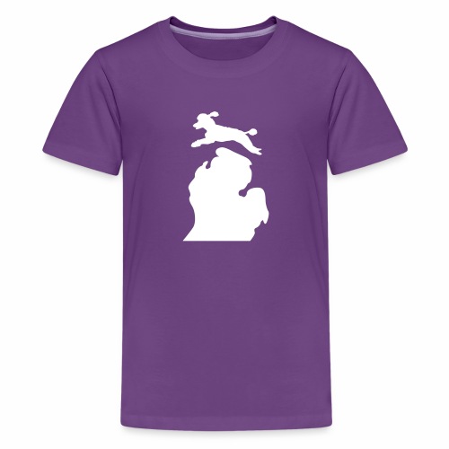 Bark Michigan poodle - Kids' Premium T-Shirt