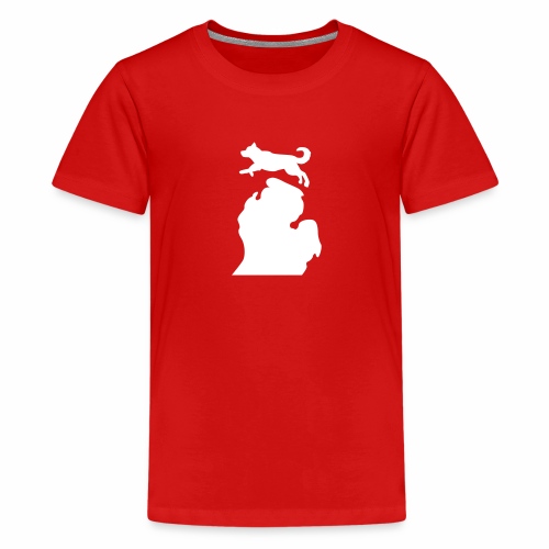 Bark Michigan Husky - Michigan Tech Colors - Kids' Premium T-Shirt