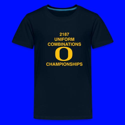 2187 UNIFORM COMBINATIONS O CHAMPIONSHIPS - Kids' Premium T-Shirt