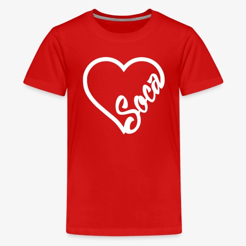 SocaHeart - WHITE - Kids' Premium T-Shirt