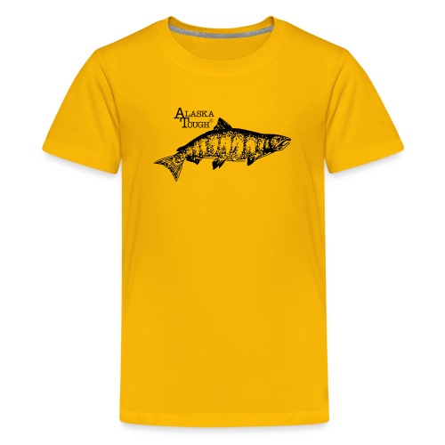Alaska Tough Black Salmom - Kids' Premium T-Shirt