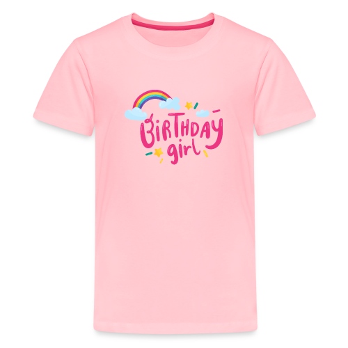 Birthday girl rainbow - Kids' Premium T-Shirt