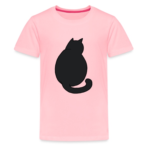Black Cat Watching - Kids' Premium T-Shirt