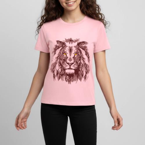 Zodiac Leo | Girlie Pink Lion Head | Lion Face - Kids' Premium T-Shirt