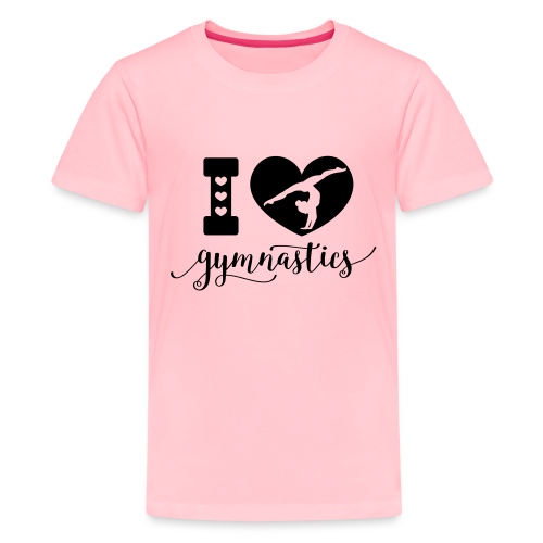 I Love Gymnastics - Kids' Premium T-Shirt