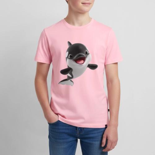 Smiling Cartoon Baby Orca - Kids' Premium T-Shirt