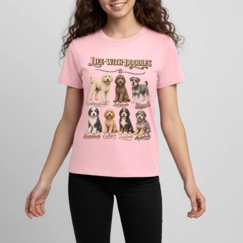 Life With Doodles | Vintage Doodle Breed - Kids' Premium T-Shirt