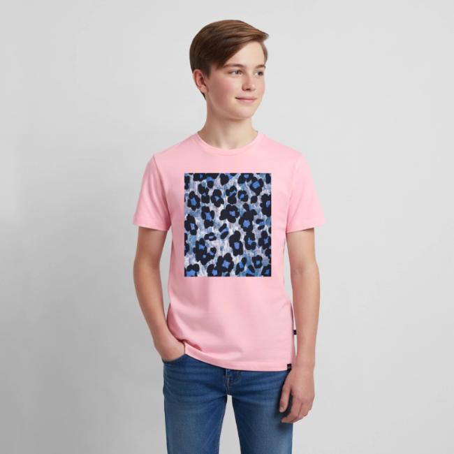blue ank black leopard pattern