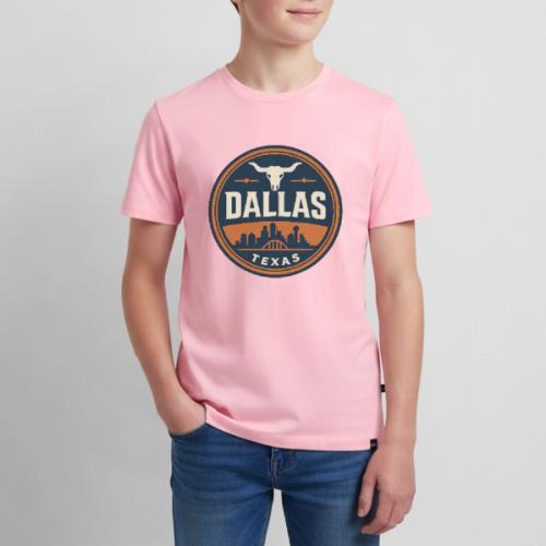 Vintage Dallas Texas Western Skyline Retro Cowboy - Kids' Premium T-Shirt