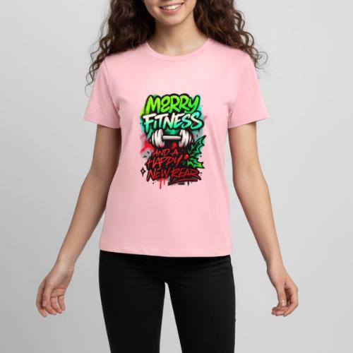 Merry Fitness Christmas Gym Humor - Kids' Premium T-Shirt