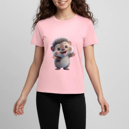 Playful Cartoon Hedgehog with Joyful Pose - Kids' Premium T-Shirt