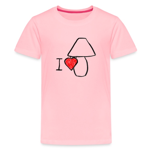 I Love Lamp | Simple Minimal Anchorman Design - Kids' Premium T-Shirt