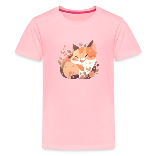 Smiling Cat - Kids' Premium T-Shirt