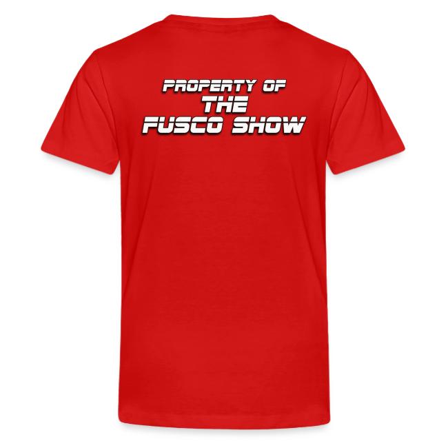 Producer Jay on Dartboard with Fusco Show back