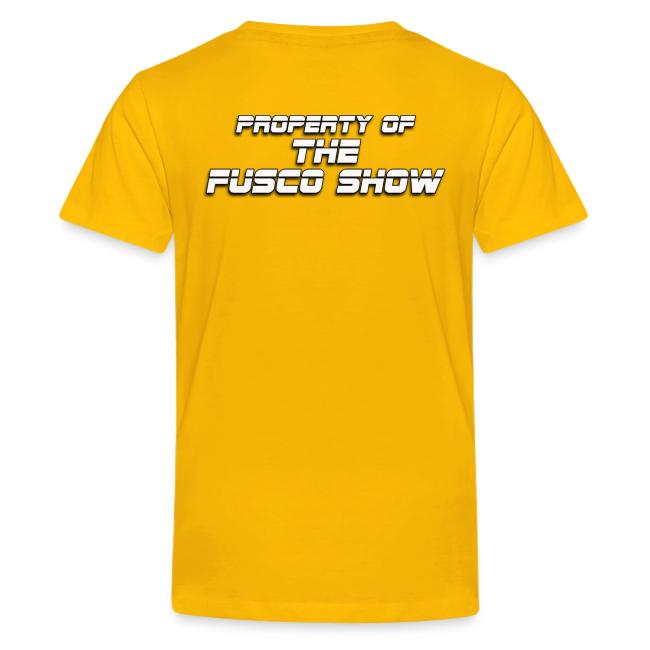 Producer Jay on Dartboard with Fusco Show back