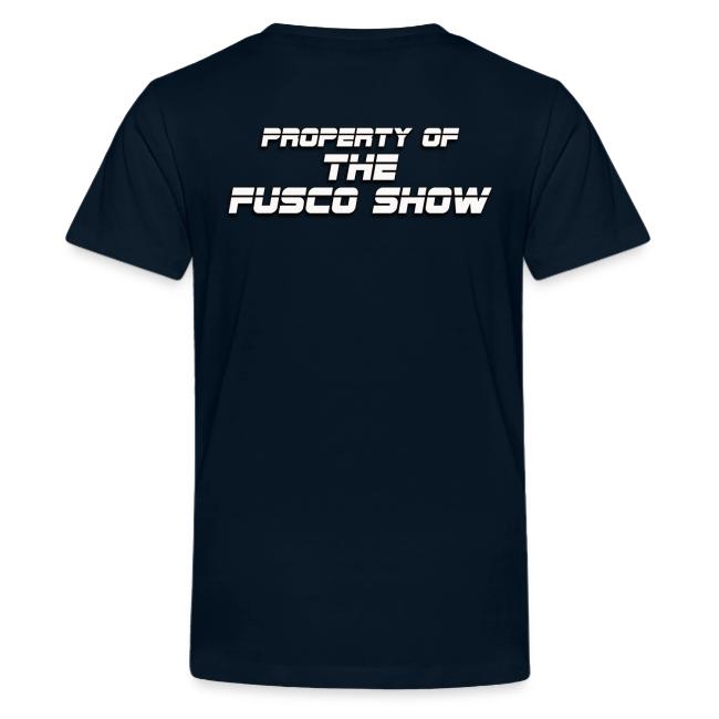 Producer Jay on Dartboard with Fusco Show back