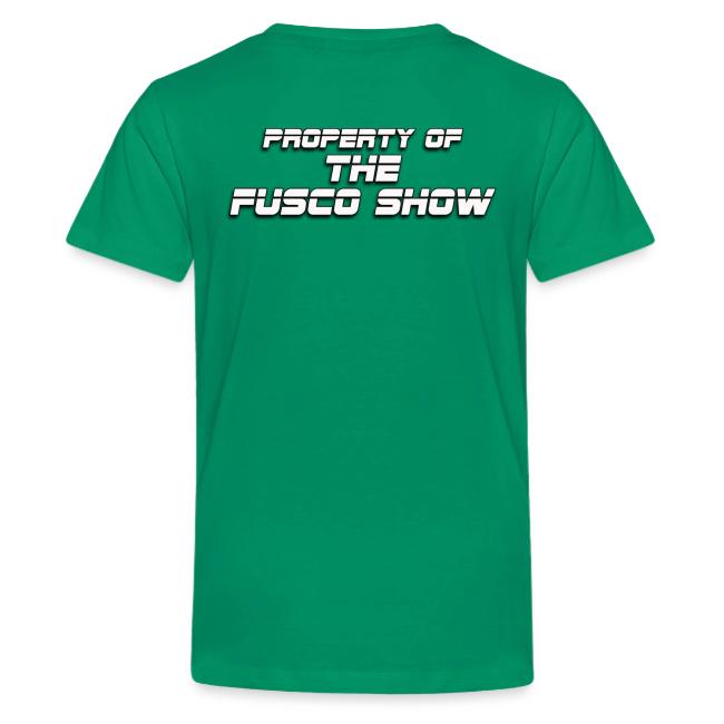 Producer Jay on Dartboard with Fusco Show back