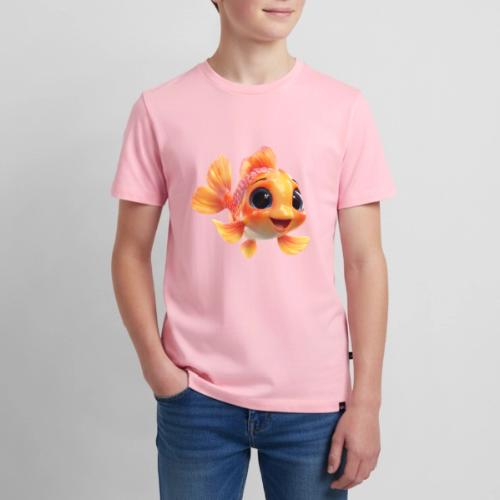 Cheerful 3D Orange Baby Fish - Kids' Premium T-Shirt