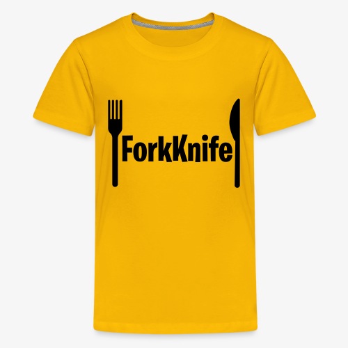 Forkknife #3 Funny Gammer & Geek Logo - Kids' Premium T-Shirt