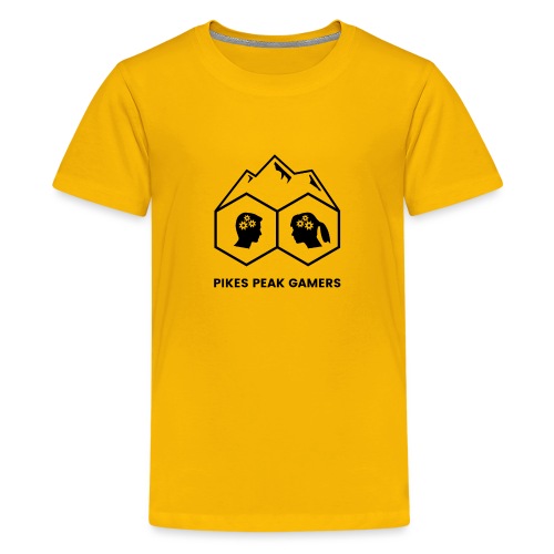 Pikes Peak Gamers Logo (Transparent Black) - Kids' Premium T-Shirt