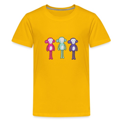 Three chill monkeys - Kids' Premium T-Shirt