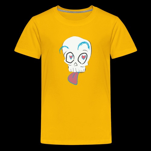 Pull out the tongue skull - Kids' Premium T-Shirt