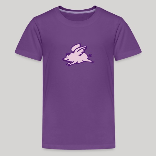 flying pig new - Kids' Premium T-Shirt