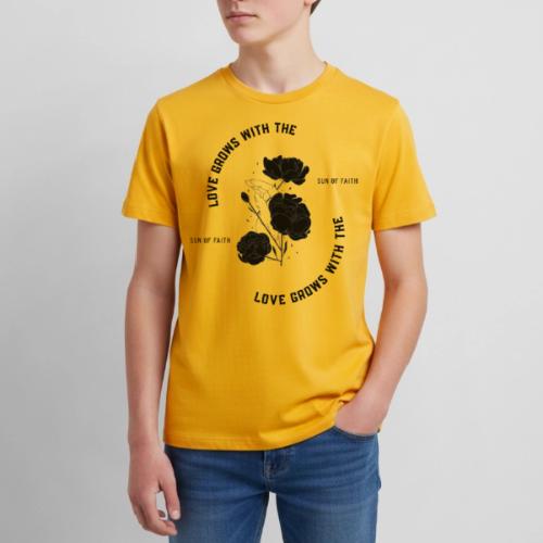 Love Grows With The Sun Of Faith - Kids' Premium T-Shirt