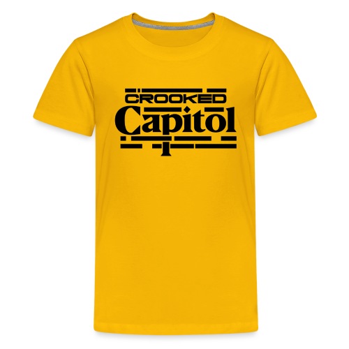 Crooked Capitol Logo Black - Kids' Premium T-Shirt