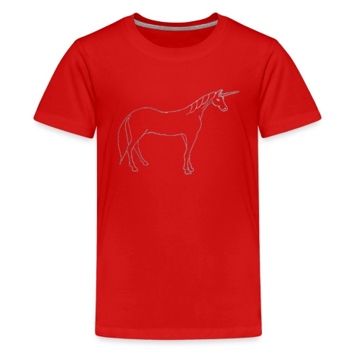 unicorn outline - Kids' Premium T-Shirt