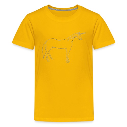 unicorn outline - Kids' Premium T-Shirt