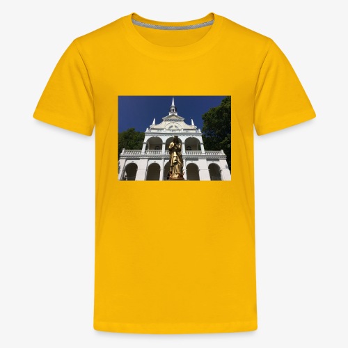 Quebec City Old Church. Mother Mary. - Kids' Premium T-Shirt