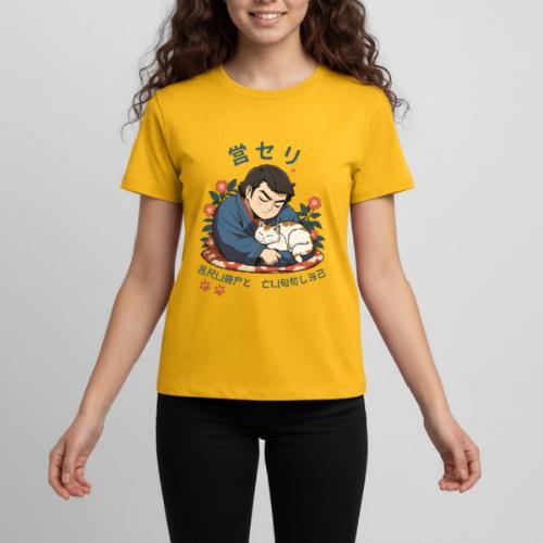 Grumpy Cuddles: Sumotori Napping Japanese Style - Kids' Premium T-Shirt