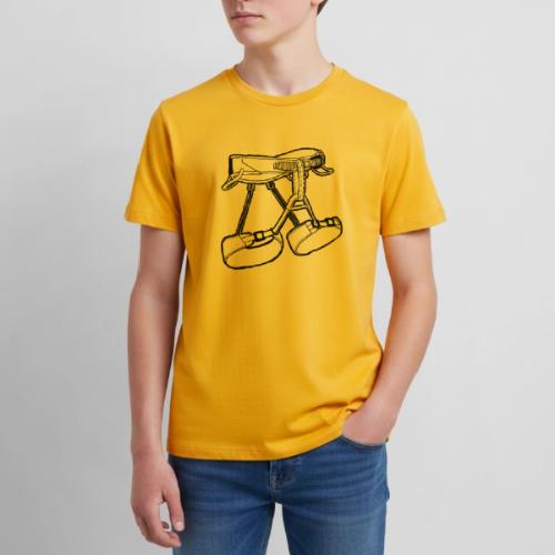 Climbing Harness - Black - Kids' Premium T-Shirt