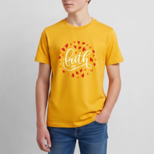 faith love hearts - Kids' Premium T-Shirt