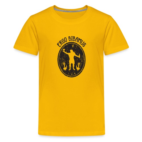 Latin - Ergo Bibamus - Black - Kids' Premium T-Shirt