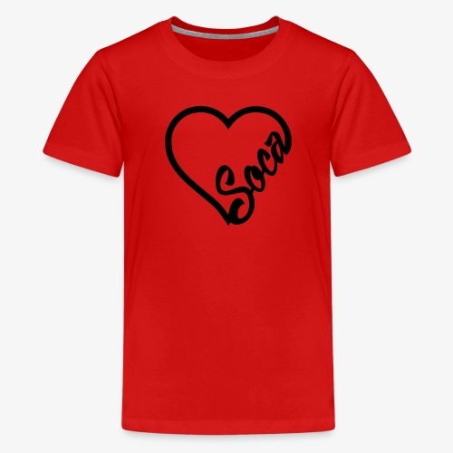 SocaHeart - BLACK - Kids' Premium T-Shirt