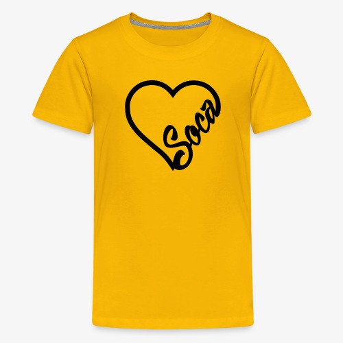 SocaHeart - BLACK - Kids' Premium T-Shirt