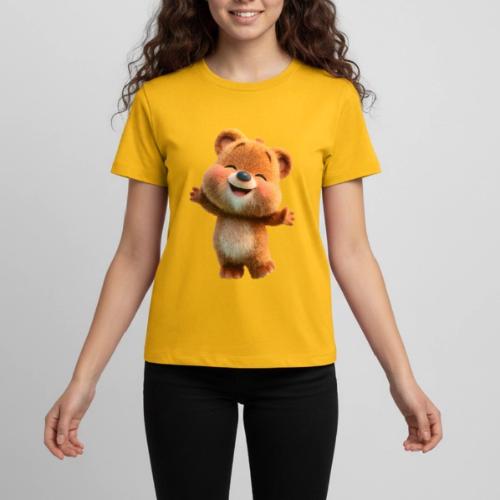 Joyful Baby Bear with Arms Up - Kids' Premium T-Shirt