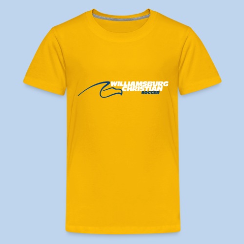 NEW WCA SOCCER (on gold apparel) - Kids' Premium T-Shirt