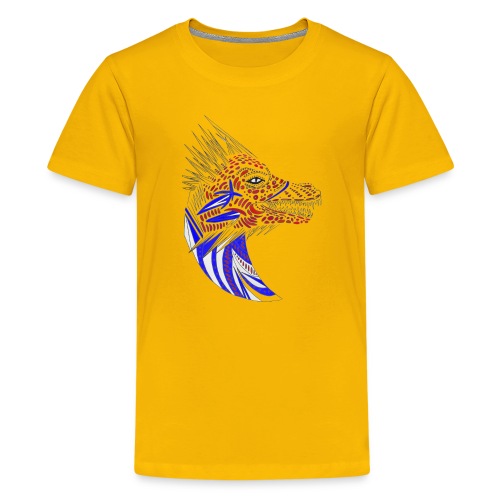Blue dragon head - Kids' Premium T-Shirt