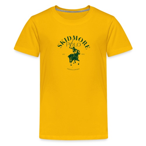 Skidmore Polo Green (No Circle) - Kids' Premium T-Shirt