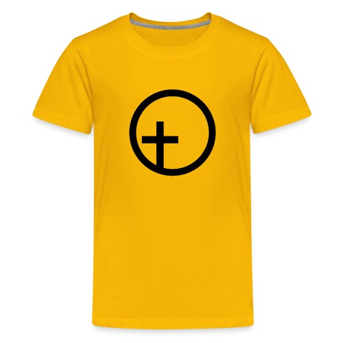 Christian cross in circle - Kids' Premium T-Shirt