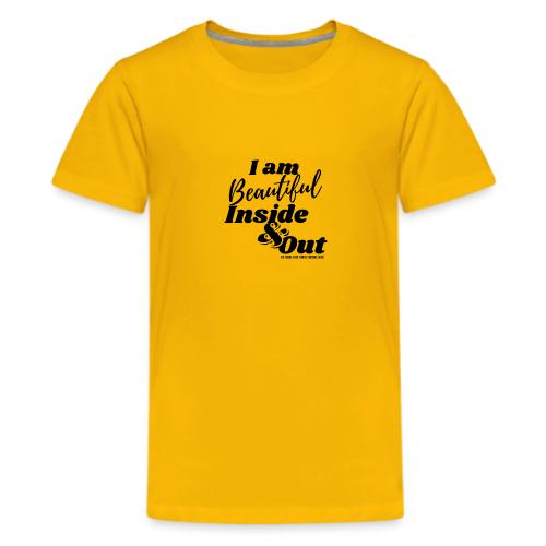 I am Beautiful - Inside and Out | Black Type - Kids' Premium T-Shirt